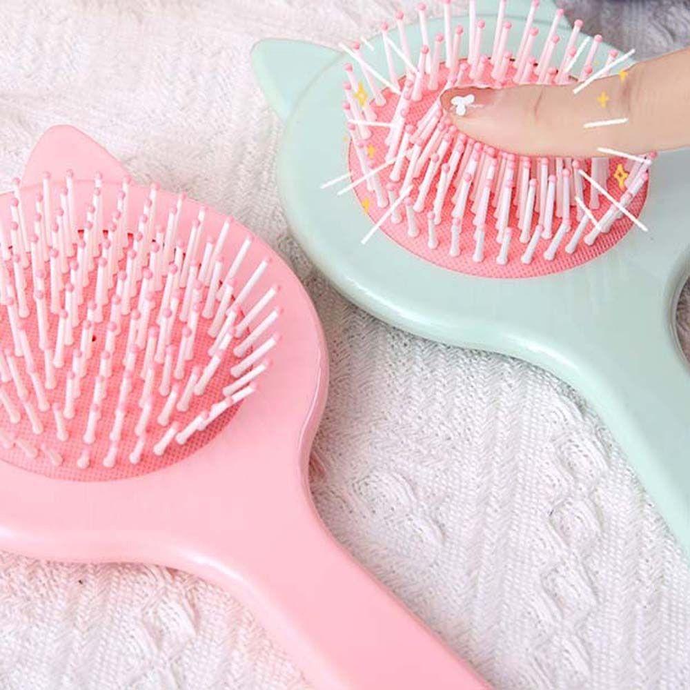 Lược Chải Tóc Đệm Khí Chống Tĩnh Điện Trang Điểm Làm Đẹp Thiết Kế Nơ Hoạt Hình Dễ Thương