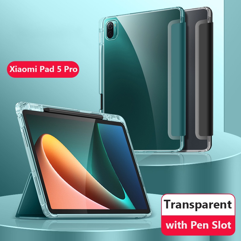 Bao Da PU Máy Tính Bảng Nắp Lật Có Ngăn Đựng Bút Cho Xiaomi Pad 5 Pro 12.4 "2022 Xiaomi MiPad 5 5 Pro 2021 11 inch