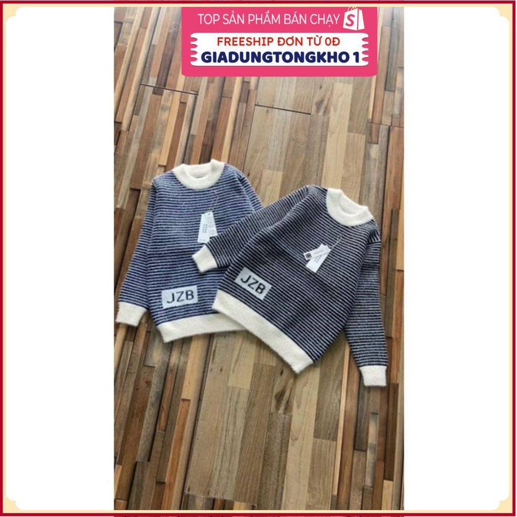 PVN37653 Áo len kẻ mịn ấm cho bé trai, bé gái T2 Giá Rẻ