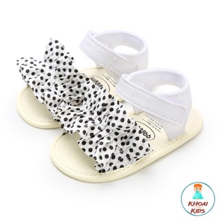 Sandal đính nơ tập đi cho bé gái