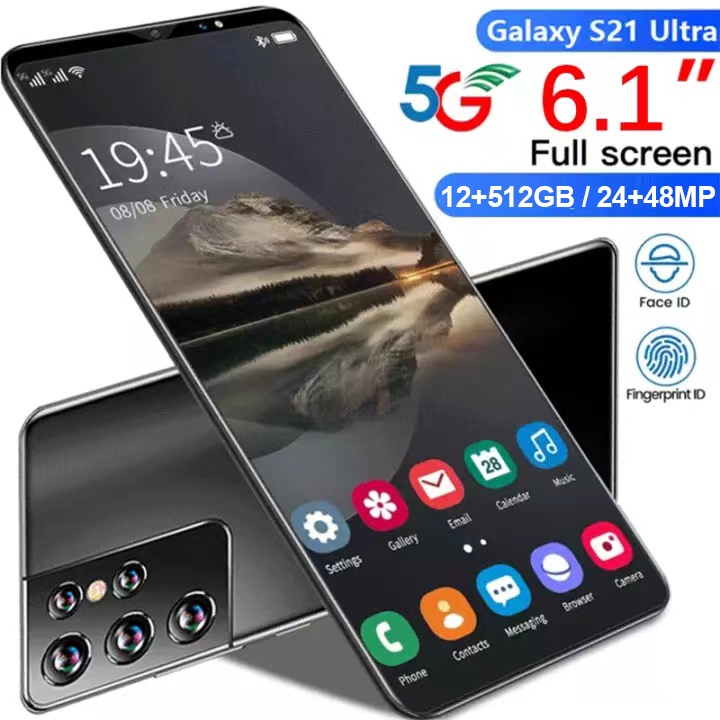 Điện Thoại Galaxy S21 Ultra Chính hãng Bán điện thoại di động mới 2022 (12GB / 512GB) Android 5g Trò chơi của Google COD