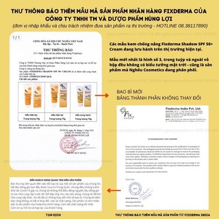 ✅[Chính Hãng] Kem chống nắng Fixderma Shadow SPF50