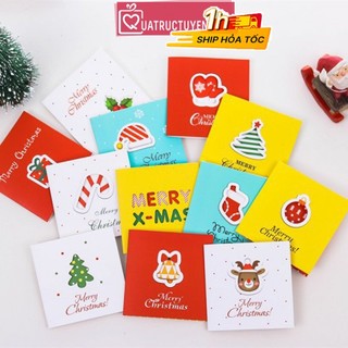Combo 3 Thiệp giáng sinh mẫu mới 2020 - Trang trí noel