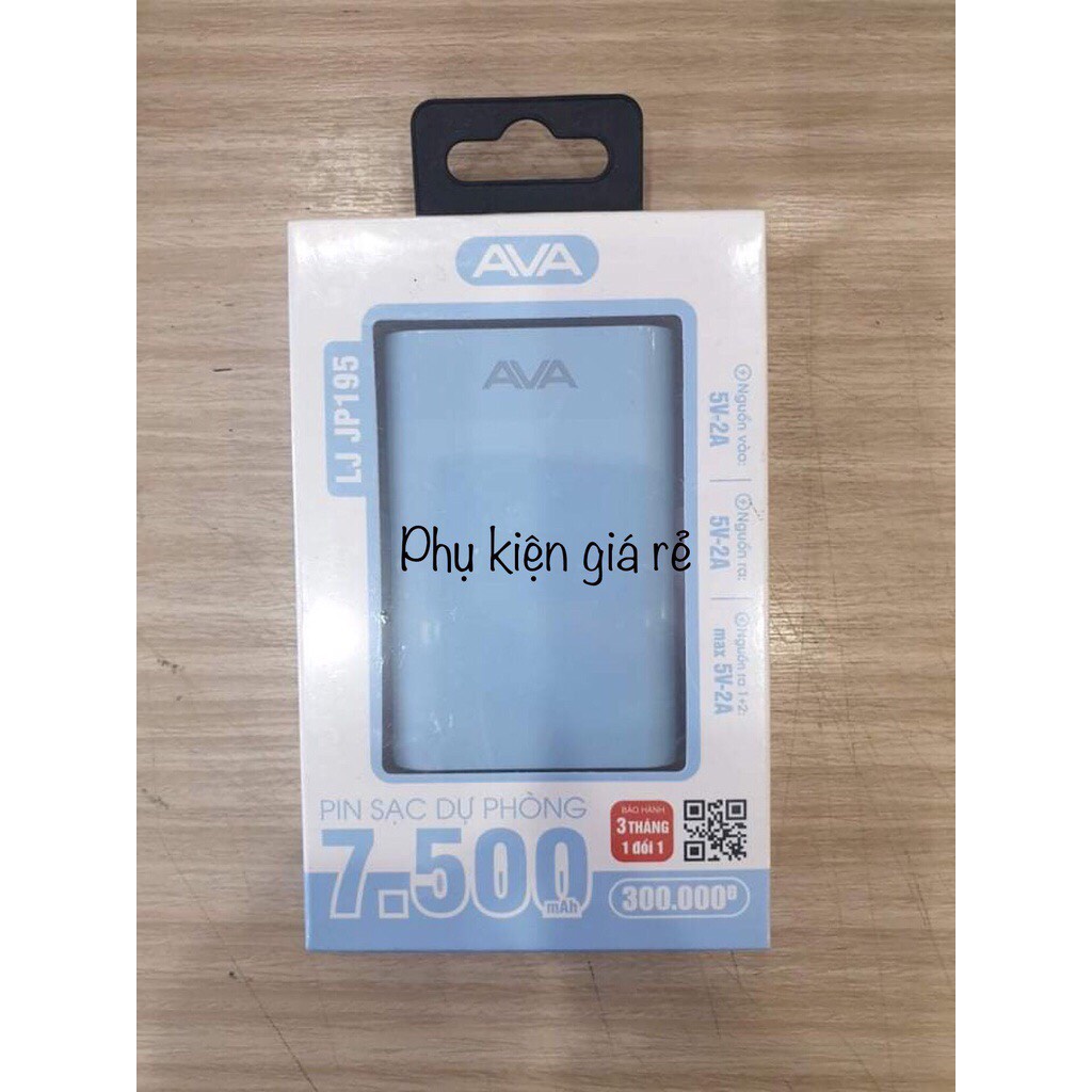 Pin sạc dự phòng AVA 7500mAh