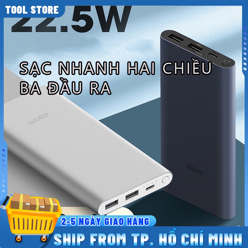 Pin sạc dự phòng, Sạc dự phòng 10000mAh Gen 3, 8W Fast Charge Power Bank