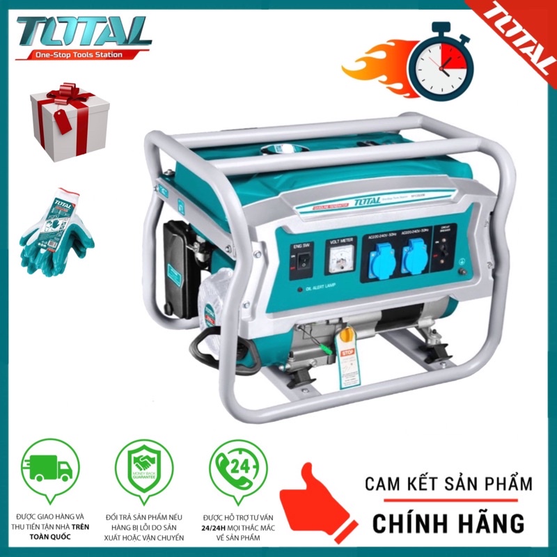 TOTAL Máy phát điện dùng xăng 3.5KW TP135006