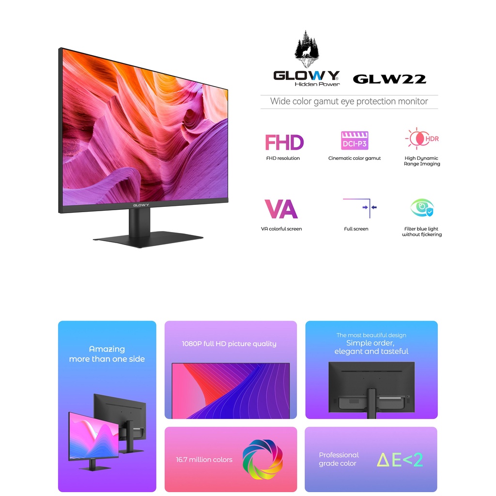 [Chính Hãng] BH 24 Tháng - Màn hình máy tính 17"|19"|20"|22"|24"|27" - Hình ảnh chất lượng - Chính hãng GLOWAY | BigBuy360 - bigbuy360.vn