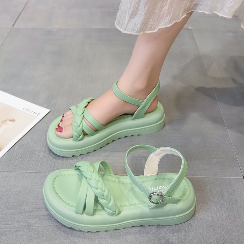 Xăng đan Đế Dày 4Cm Thiết Kế Mới Thời Trang Mùa Hè 2023 Dành Cho Nữ