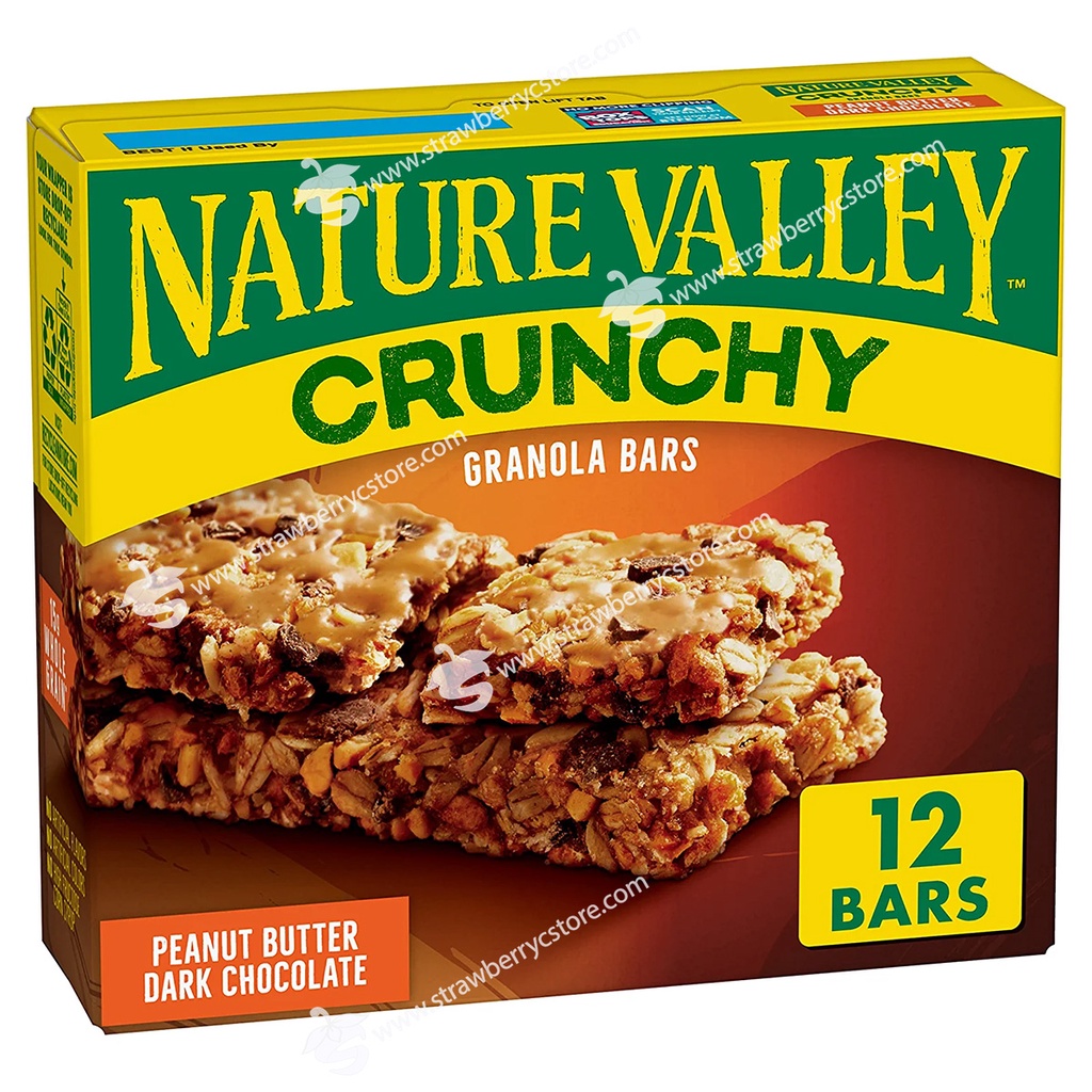 Thanh Ngũ Cốc Yến Mạch Bơ Đậu Phộng Nature Valley Peanut Butter Crunchy Granola Bars, Hộp 12 Thanh  , 253g