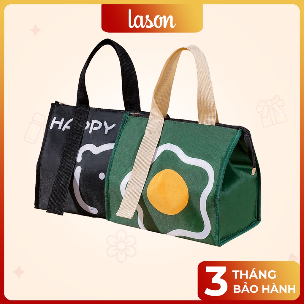 Túi đựng hộp cơm giữ nhiệt Lason mặt gấu, túi giữ nhiệt cà men, cặp lồng TMDT-TC00122