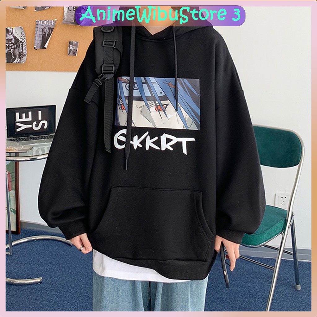 Áo hoodie nam nữ in hình Uchiha Itachi - anime Naruto, áo khoác nỉ có mũ