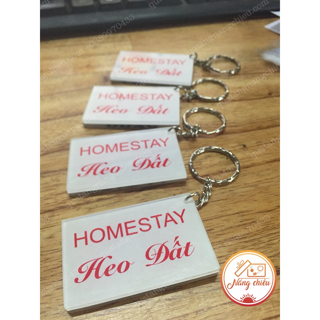 Móc khóa nhà nghỉ , khách sạn , in logo thương hiệu , doanh nghiệp , sự kiện, in và thiết kế theo yêu cầu