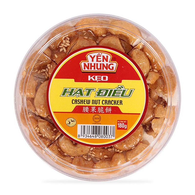 Kẹo Hạt Điều Yến Nhung Hộp 180G