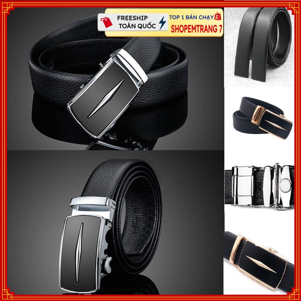 [HÀNG HIỆU] Thắt Lưng Da Nam BAELLERRY Khóa Tự Động Cao Cấp. Dây Nịt Nam Da Bò 100% Chính Hãng Mạ Vàng Bạc Nam Tính GC9K