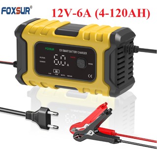  Bộ sạc ắc quy thông minh FOXSUR 12V 6A FBC1206D 4AH - 120AH khử sunfat và tự động ngắt 