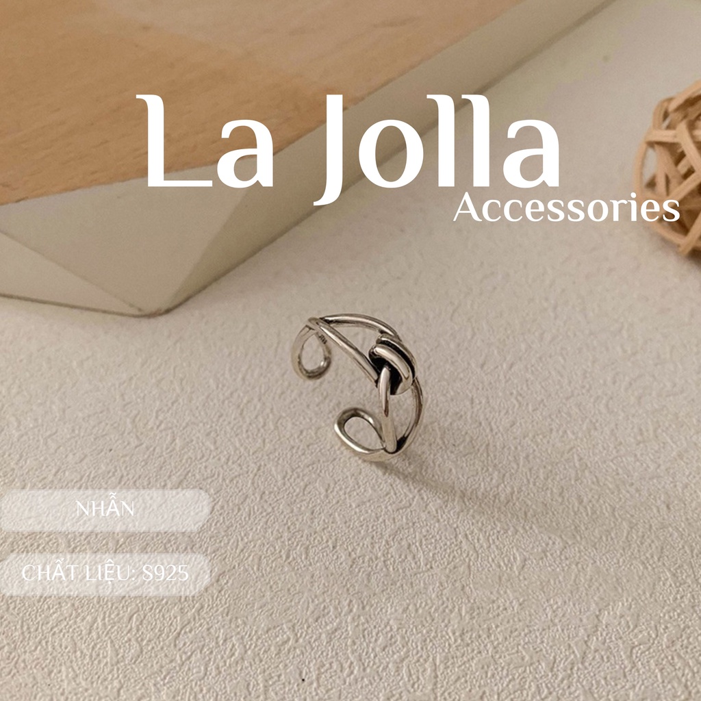 Set 2 nhẫn mạ bạc unisex