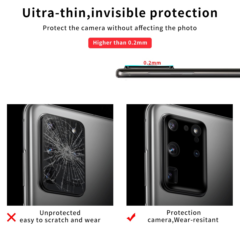 Kính Cường Lực 9H Bảo Vệ Camera Chống Trầy Cho Xiaomi Poco X3 NFC Pro