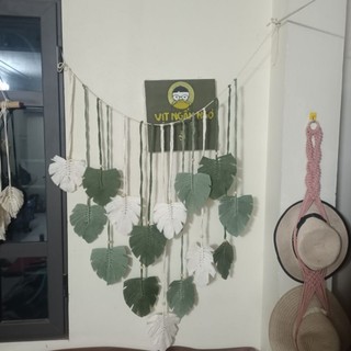 Rèm Lá Macrame trang trí nhà cửa ( 15 lá)