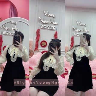 ( 60-90KG ) ĐẦM NHUNG PHỐI VOAN TIỂU THƯ BIGSIZE