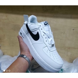 Giày AF1 Trắng móc đen bản da thật SC (tặng box)