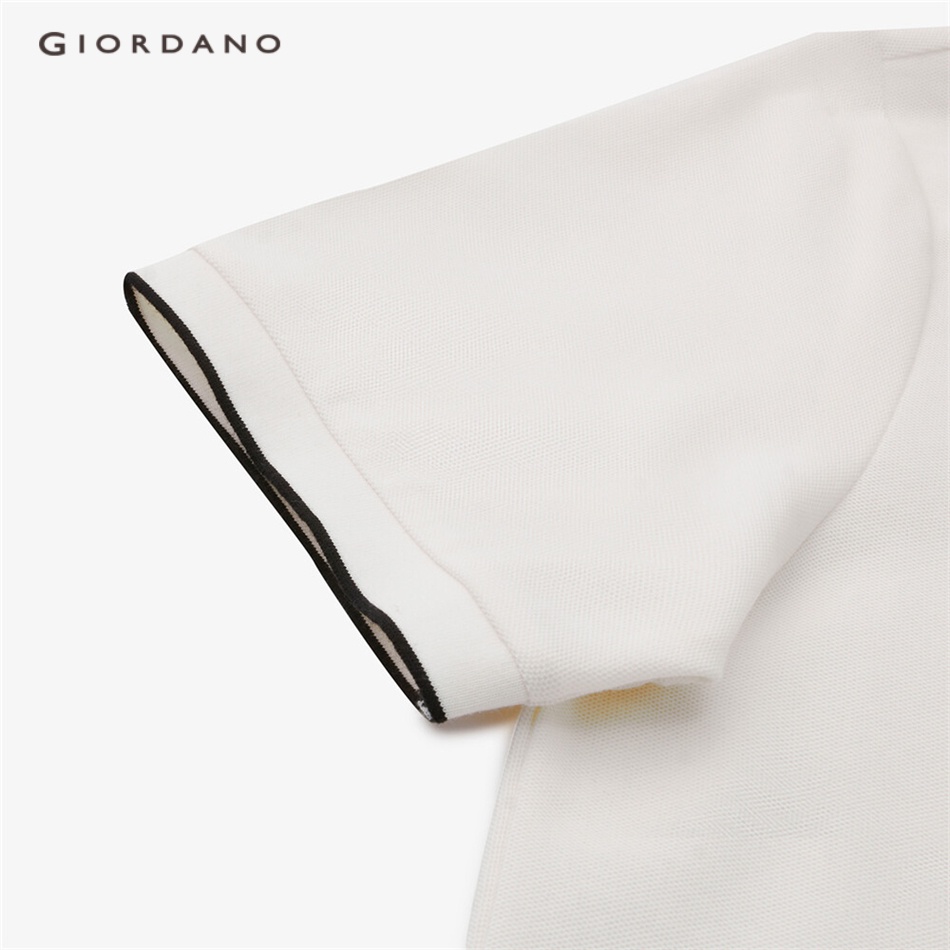 GIORDANO Áo Polo nam tay ngắn vải mát mùa hè dã ngoại nhiều màu tùy chọn 13013022