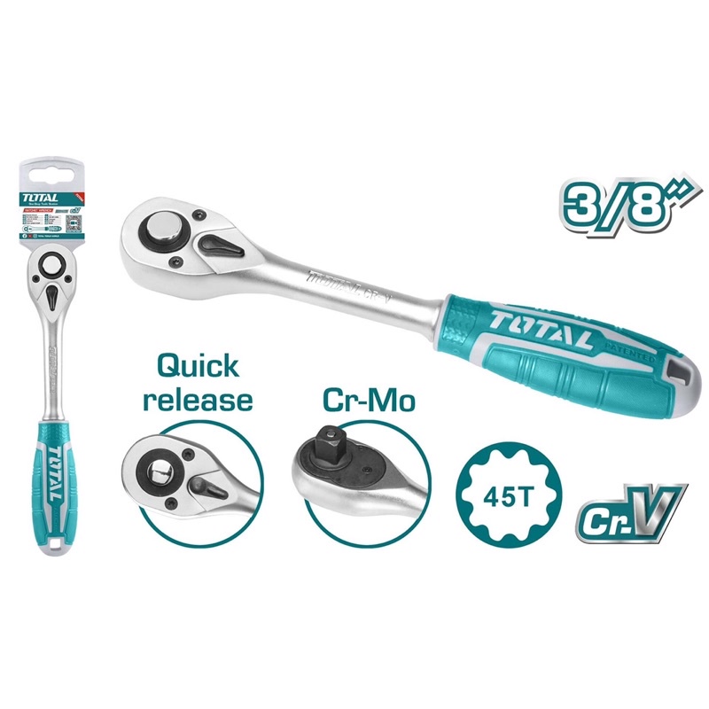 ĐỒ NGHỀ TOTAL Cần siết  2 chiều 1/4 inch THT106146 / 3/8 inch THT106386 / 1/2 inch THT106126