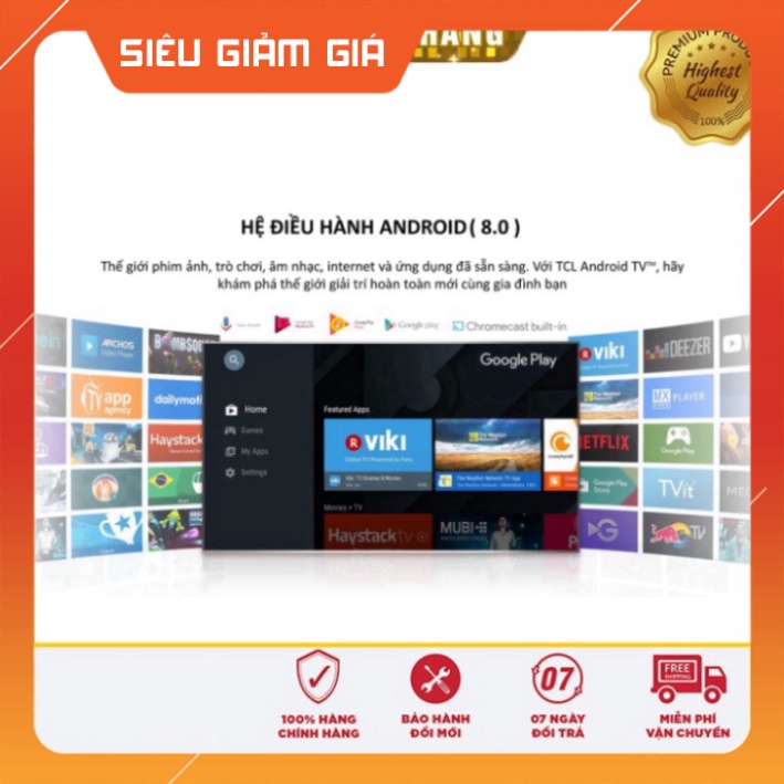 Chính hãng - Smart Tivi TCL HD 32 inches 32L61 - - Miễn phí lắp đặt . Siêu Giảm giá giao hỏa tốc