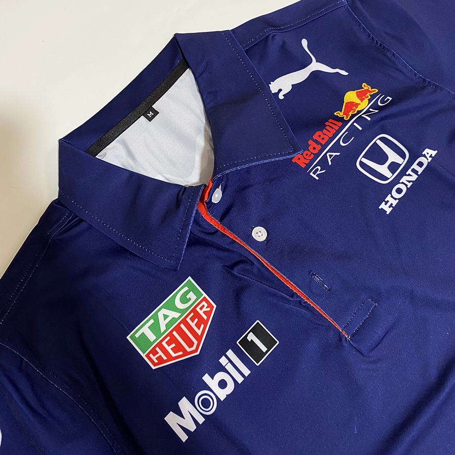 Áo thun nam có cổ RedBull in chuyển nhiệt cao cấp phong cách thể thao