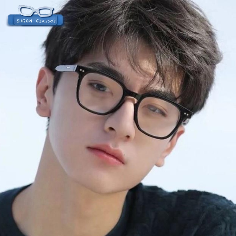 Kính Mát Gọng Vuông Chống Bức Xạ Thời Trang Cho Nam Nữ
