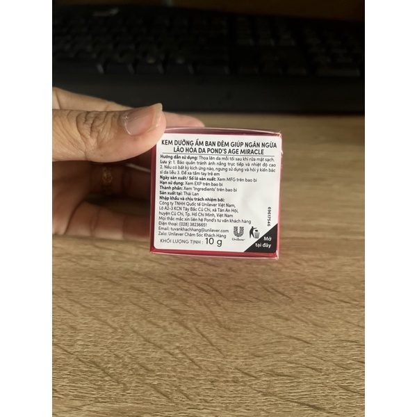Kem chống lão hóa cao cấp Pond's Age Miracle ban đêm 10g