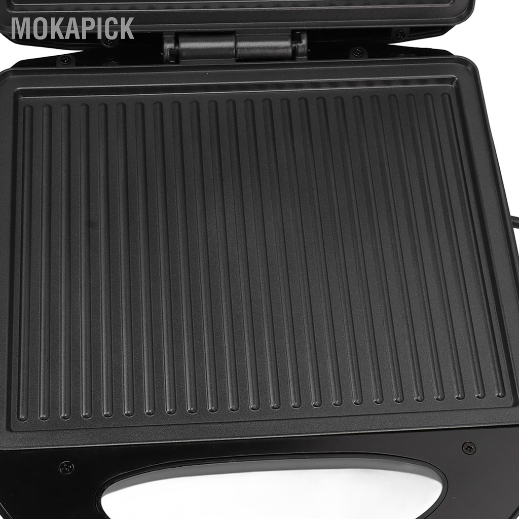 Mokapick Máy Làm Bánh Sandwich Bằng Điện Dễ Dàng Sạch Nướng Phô Mai Thép Không Gỉ 1400W ABS Cho Quán Cà Phê Gia Đình