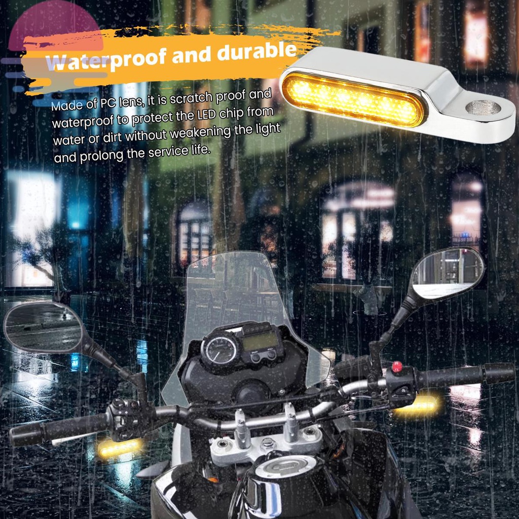 2 Đèn LED Xi Nhan Mini Gắn Tay Lái Xe Máy Kkc0667
