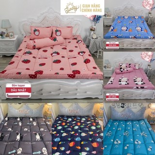 Nệm Topper, Topper bảo vệ đệm 6-8cm cotton đũi đủ kích thước + màu sắc ,nệm cao cấp chống đau mỏi lưng