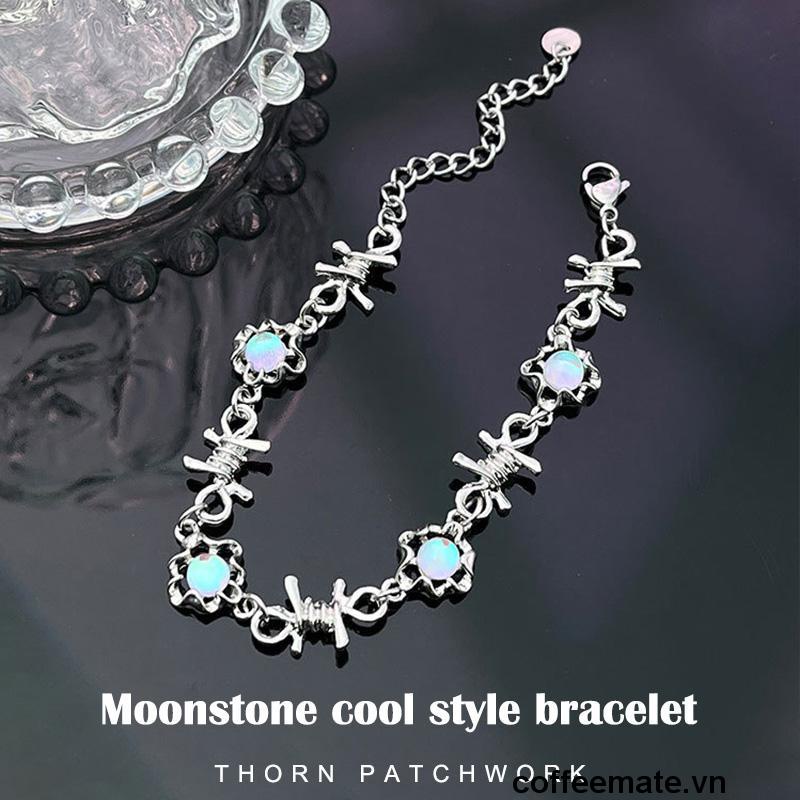 【coffeemate】⚡ Dây Chuyền Mặt Đá Mặt Trăng Thời Trang Harajuku Cá Tính Sang Trọng