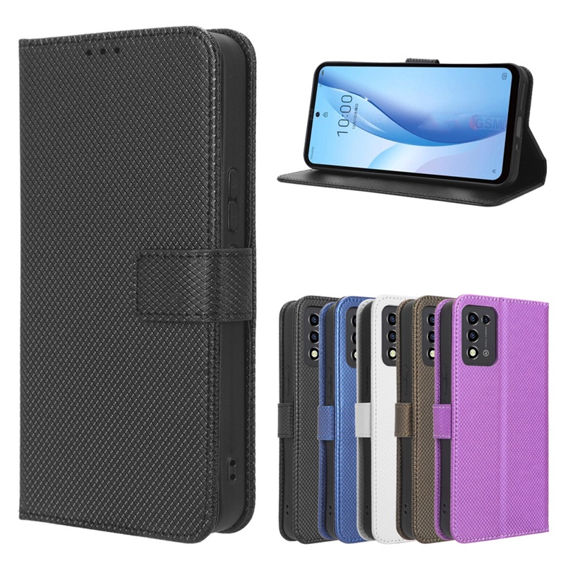 Bao Da Điện Thoại PU Nắp Lật Họa Tiết Kim Cương Cho ZTE Libero 5G iii iii iii ii 5G iii