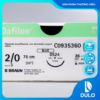  Chỉ phẫu thuật Dafilon 2 0   Combo 6 sợi  