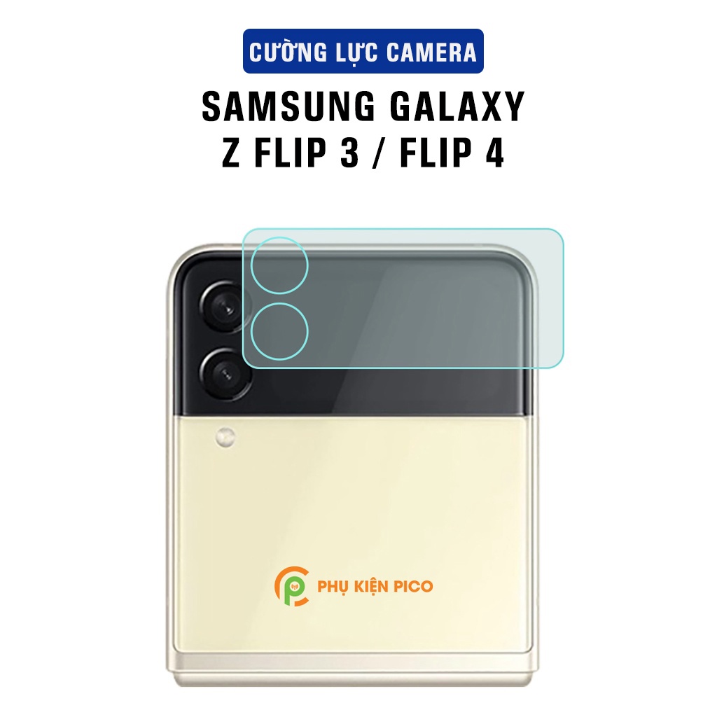 Dán camera Z Flip 3 / Z Flip 4 full cả camera và màn hình phụ trong suốt - Cường lực camera Samsung Galaxy Z Flip 3 5G