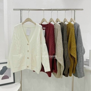 ÁO CADIGAN TAG NO.NO Style LEN THỪNG HÀNG CHUẨN XỊN MẪU MẶC