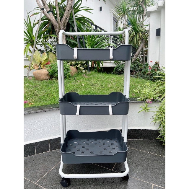 Kệ Đa Năng 3 Tầng Đại Vĩ, Xe Đẩy Spa, Kệ Để Đồ Bỉm Sữa Có Bánh Xe Tiện Dụng, Hàng Việt Nam Chất Lượng Cao