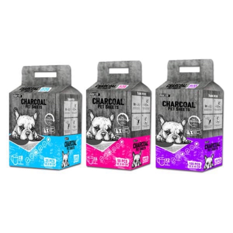 [FREESHIP] Tã lót vệ sinh than hoạt tính ABSORB CHARCOAL dành cho chó mèo cao cấp