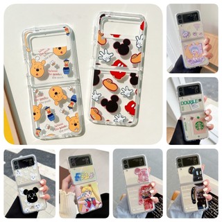Ốp Điện Thoại Trong Suốt Họa Tiết Hoạt Hình Mickey Dễ Thương Chống Rơi / Sốc Cho Samsung Galaxy Z Flip4 ZFlip3