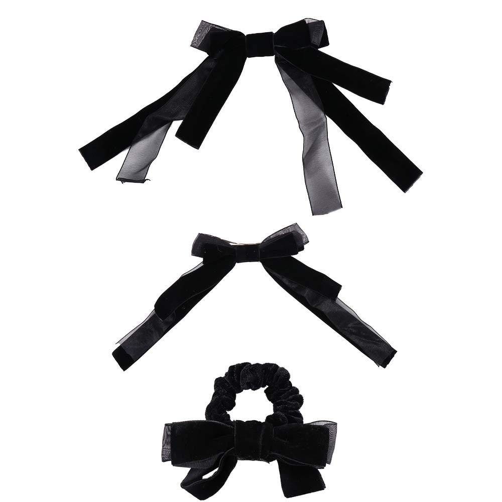 Kẹp Tóc Nơ Ruy Băng Lớn Phong Cách Cổ Điển Thanh Lịch Dành Cho Nữ