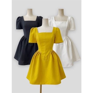 Đầm cổ vuông đi làm đi chơi mùa xuân mụp store