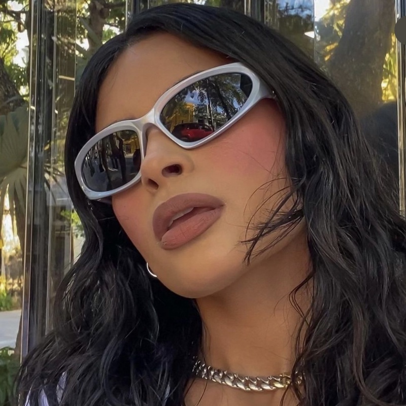 (KIQI-FASHION) COD Kính Mát Chống Tia Uv Y2K Phong Cách Âu Mỹ Thời Trang Cho Nam Và Nữ