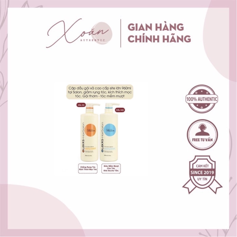 Set gội xả Olexrs 960ml