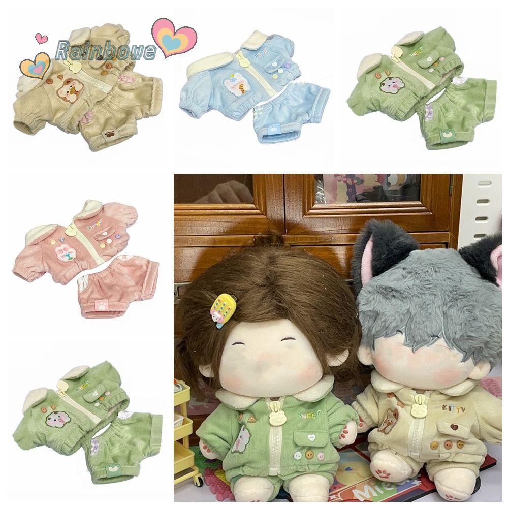 Áo Khoác Cotton 20CM Màu Cầu Vồng Cho Búp Bê