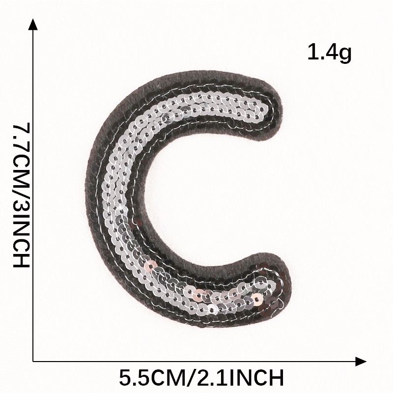 Miếng Dán Ủi Quần Áo Thêu Chữ Love Đính Kim Sa Lấp Lánh