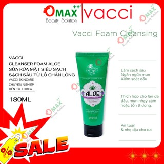 VACCI - SỮA RỬA MẶT TINH CHẤT LÔ HỘI - ALOE SMOOTHIE FOAM CLEANSING