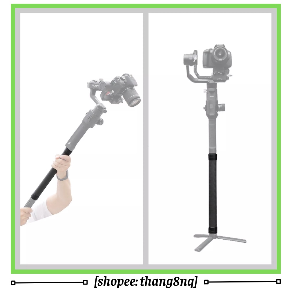 Gậy nối dài gimbal, sợi carbon, chiều dài 35cm
