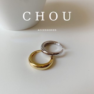 Nhẫn tròn bản trơn vintage | chou accessories |